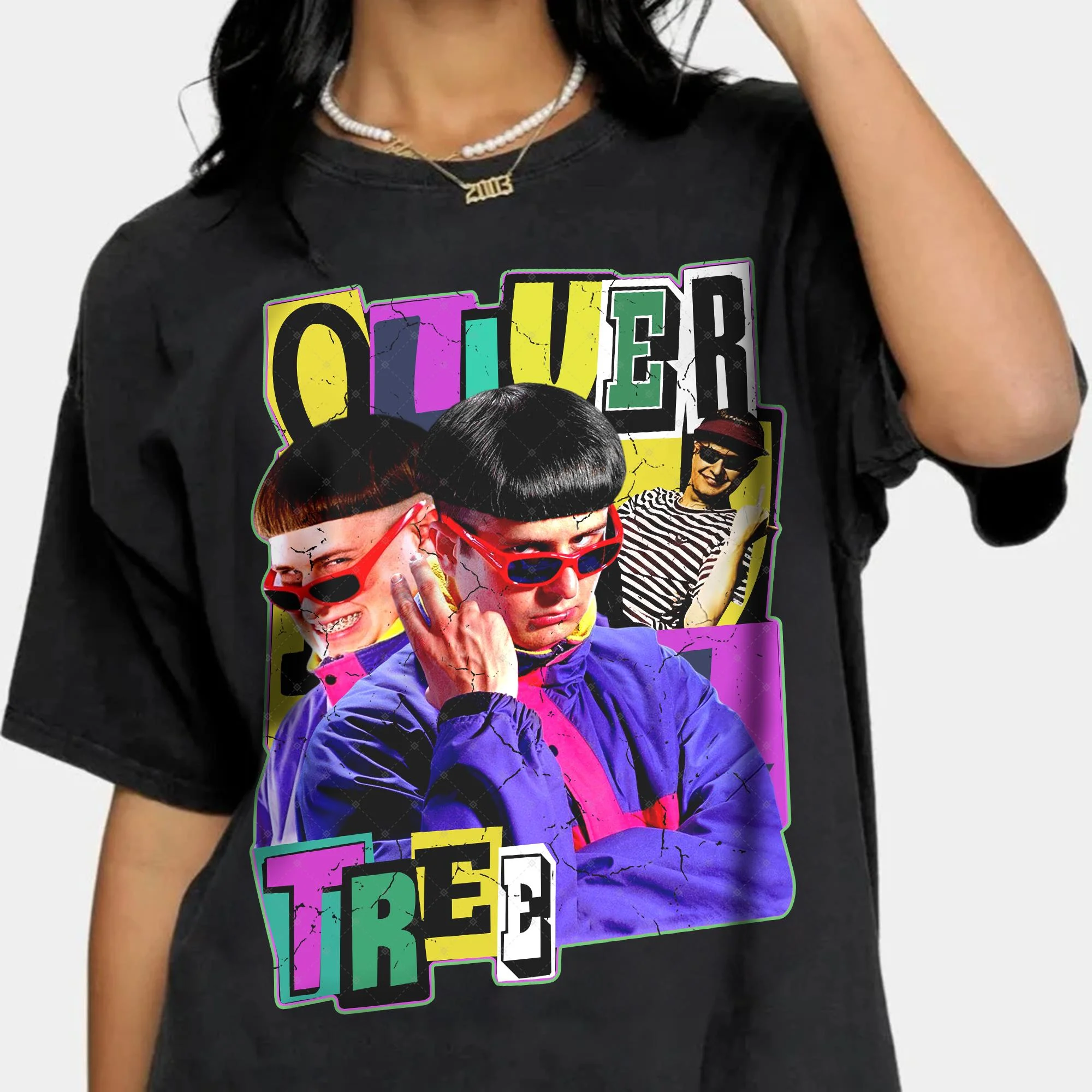 Oliver Tree Retro Vintage Printed Fan 2026 Summer T-shirt Cotton Unisex Men's Clothing Women's T Shirt Y2k Popular Casual Tee