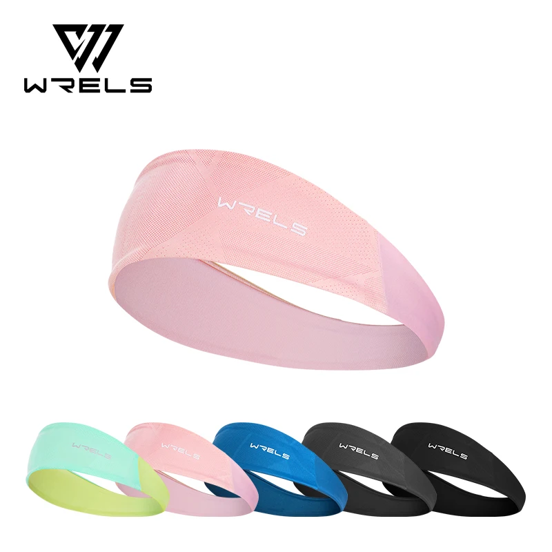 WRELS Lightweight Sports Workout Hairband Sweat Absorbing Elastic Volleyball Tennis Fitness Running Cycling Women Men Headband