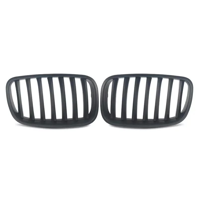 For BMW X5 E70 X6 E71 2007-2013 ABS Car Grille Front Kidney Grill Single Line Matte Black 51137157687 51137157688 51137185223