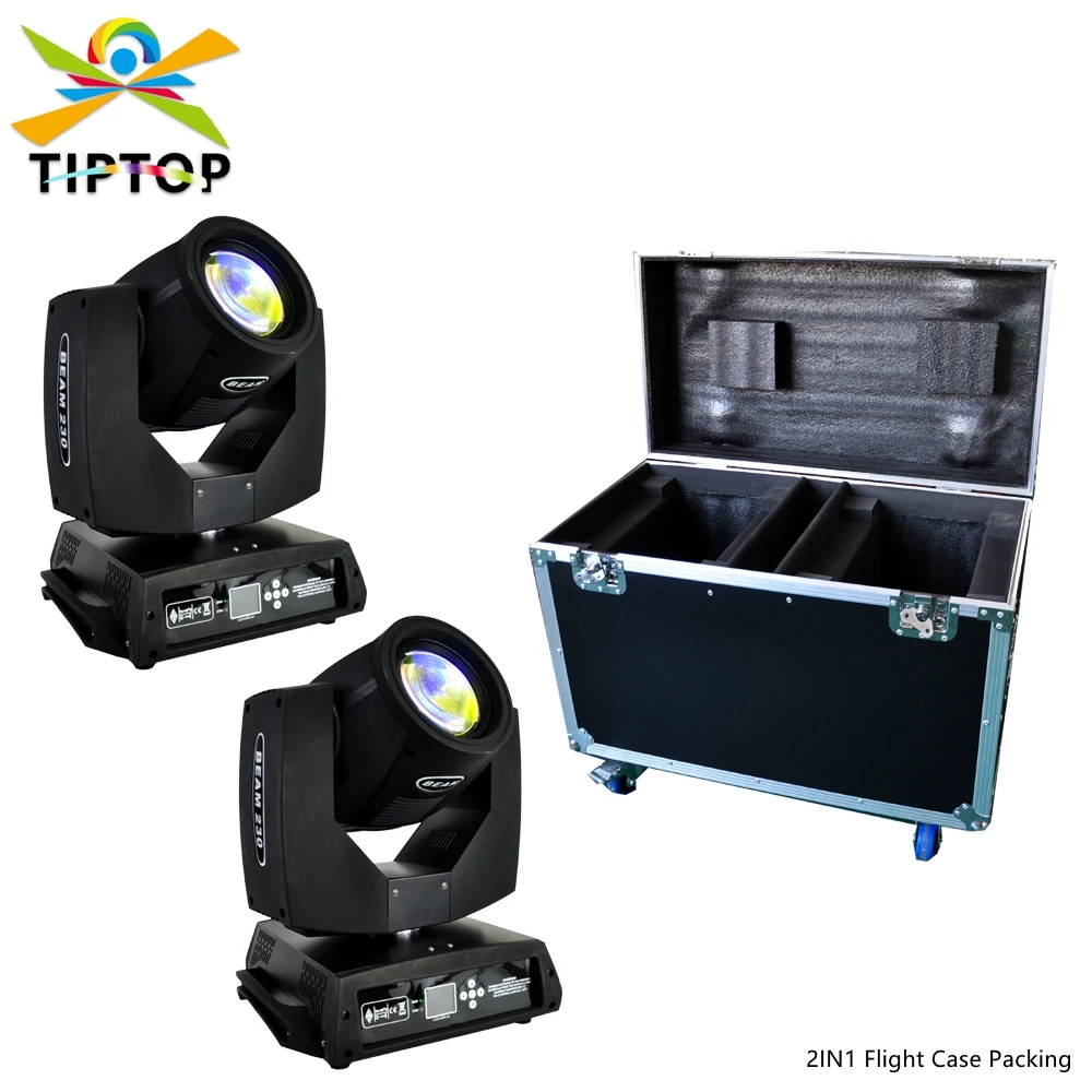 

Flight Case 2IN1 Packing with 230W 7R Sharpy Beam Moving Head Light Disco Studio Theatre Stage Moving Heads 48 Prism Beam Effect