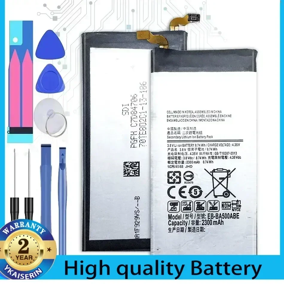 EB-BA500ABE Battery for Samsung Galaxy A5(2015 Edition) A500 SM-A500F A500F A500K SM-A500FU A5000 A5009 2300mAh Bateria Tools