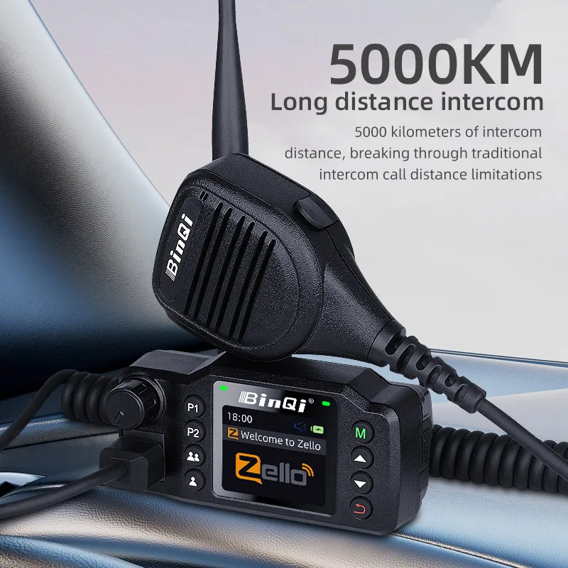 8900plus Zello Mini Radio Mobilne 2G 3G 4G 5000KM Transceiver Obsługuje Pozycjonowanie GPS Radio Samochodowe