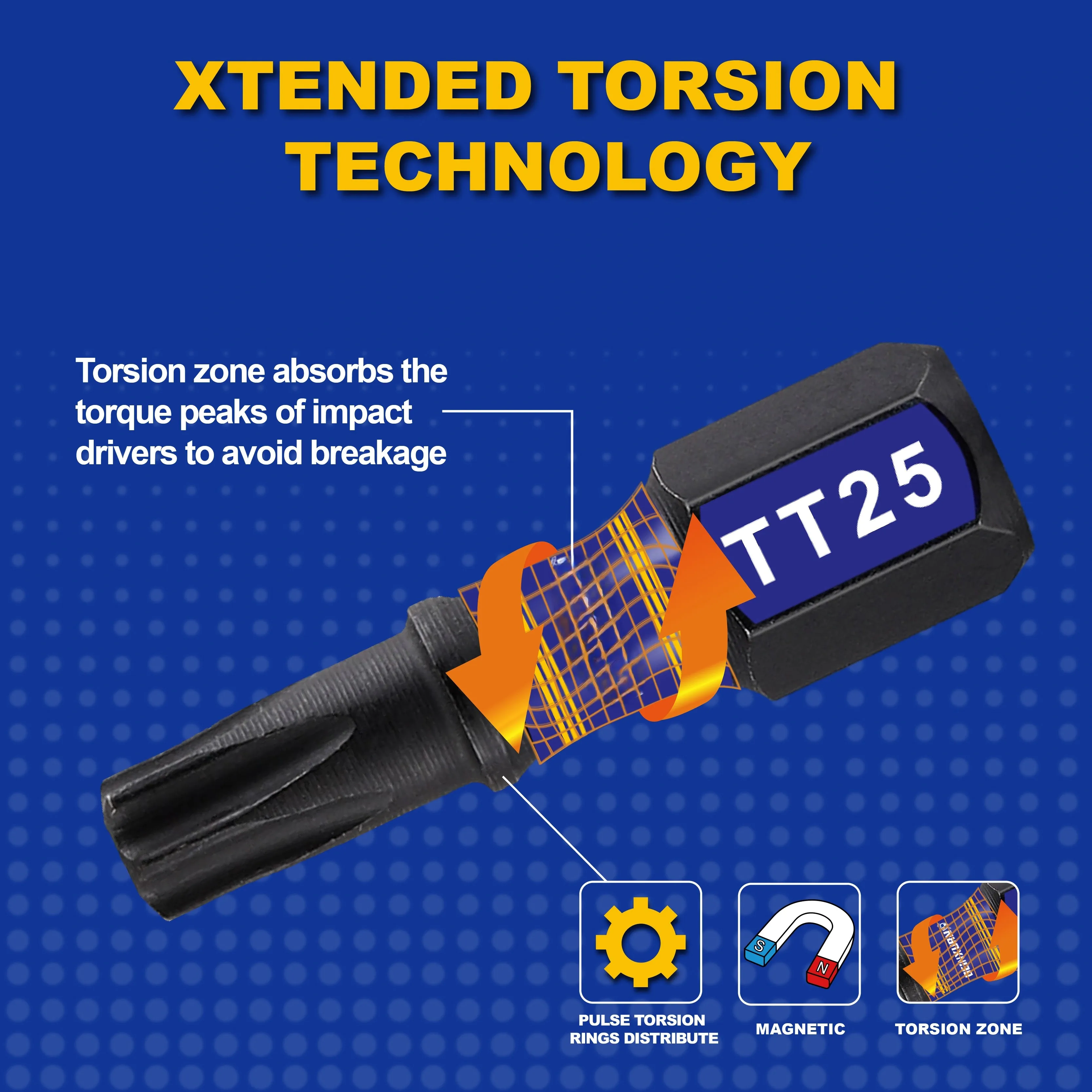 مجموعة لقم مفك براغي توركس الأمنية TT7-TT40، لقم إدخال رأس توركس المغناطيسي مع حامل لقمة مغناطيسي #5