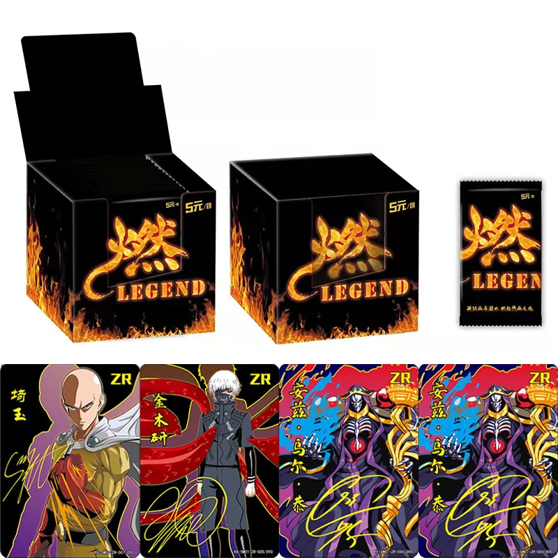 

Fire Legend Card Rare PTR Card Male God Anime ONE PUNCH-MAN ZR Signature Card Anime Collection Cards Child Xmas Gifts Toys