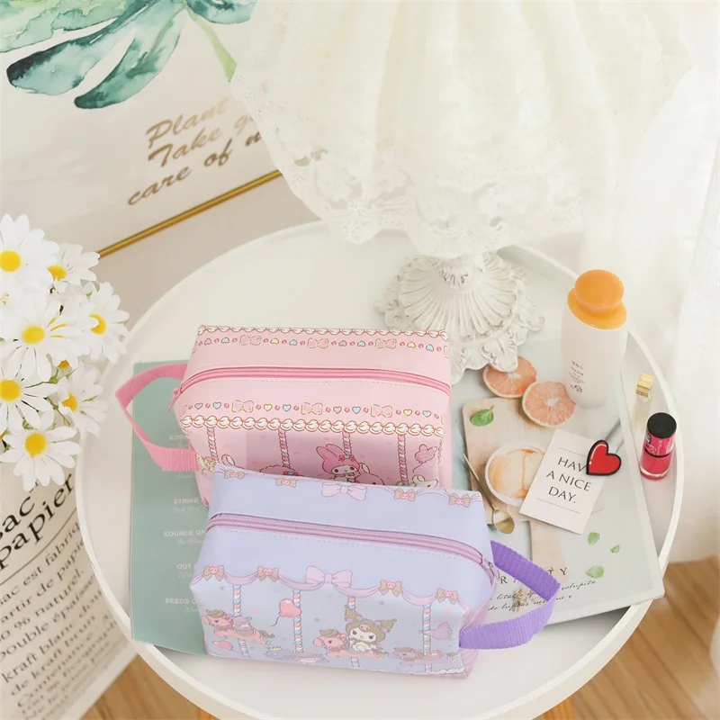 Disney Hot Sale 2022 New Women\'s Cosmetic Bag Cartoon Cute PVC Zipper Large Capacity High Quality Travel Cosmetic Organizer