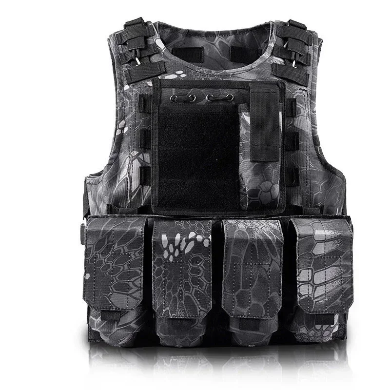 Children\'s Combat Camouflage Vest, Kids Airsoft Vests, Outdoor Paintball, Tactical Waistcoat Boys, Girl, Sniper Uniform