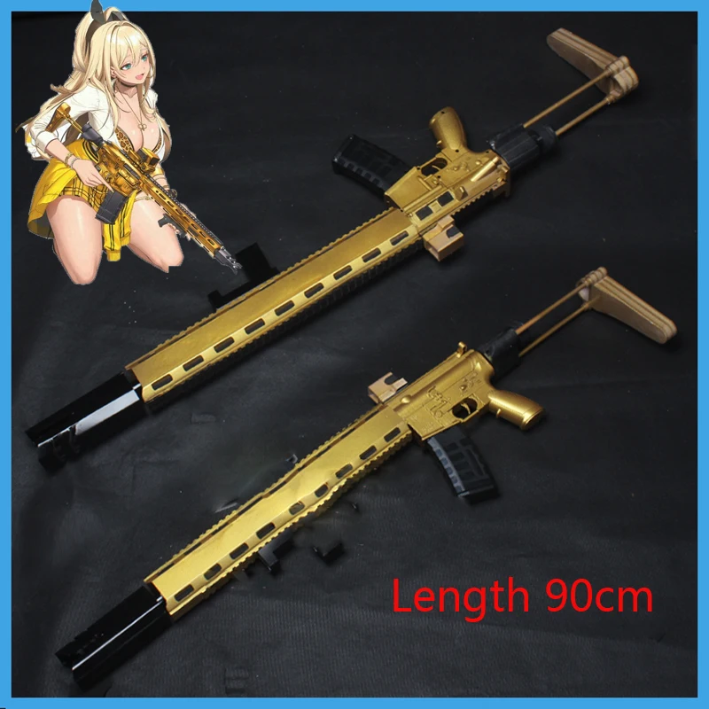 Game NIKKE:The Goddess of Victory Golden Weapon Gun Cosplay Anime 90CM PVC Detachable PropsHalloween Accessories Children's Gift