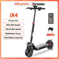 iScooter iX4 Electric Scooter 800W 15Ah Powerful Electric Kick Scooter Anti-skid Off-road Tire  45km Range eScooter 45km/h Speed
