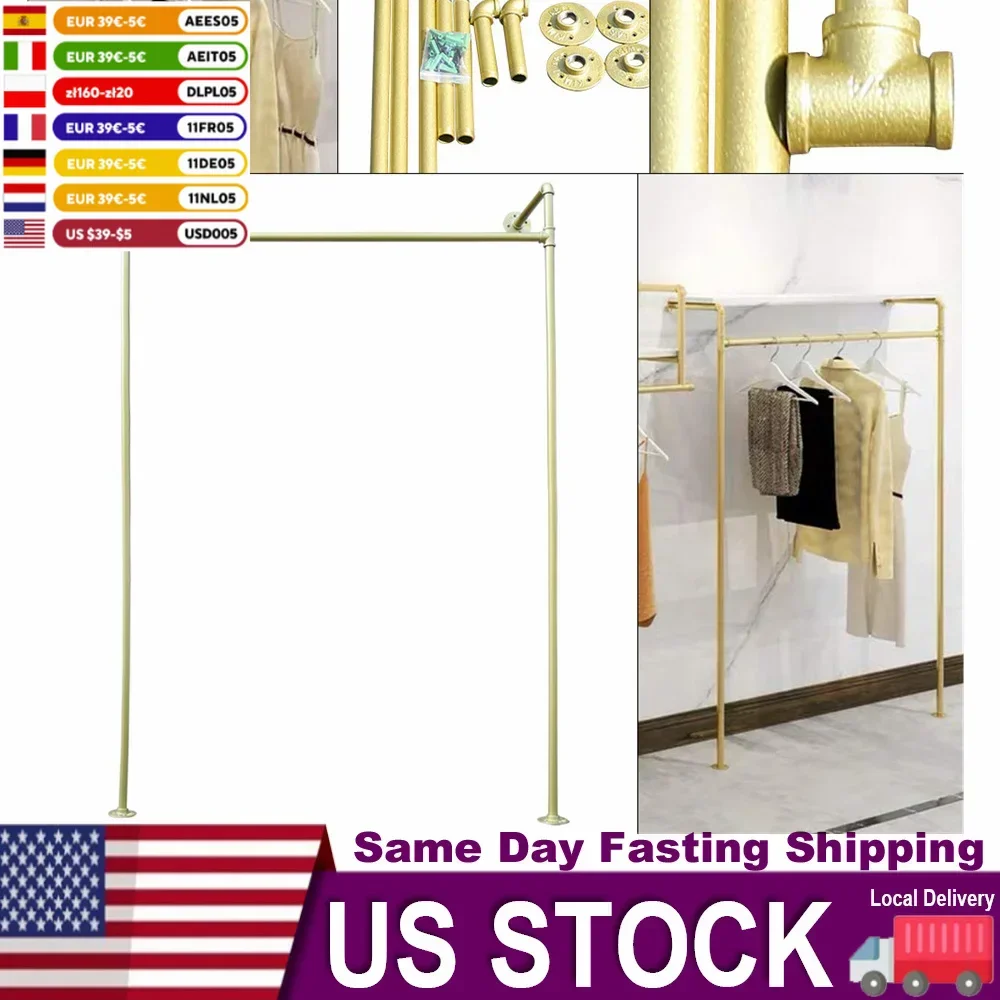 Wedding Dress Hanger New Rack Modern Wall Mounted Clothes Storage Display Rack Store Organization Display Stand