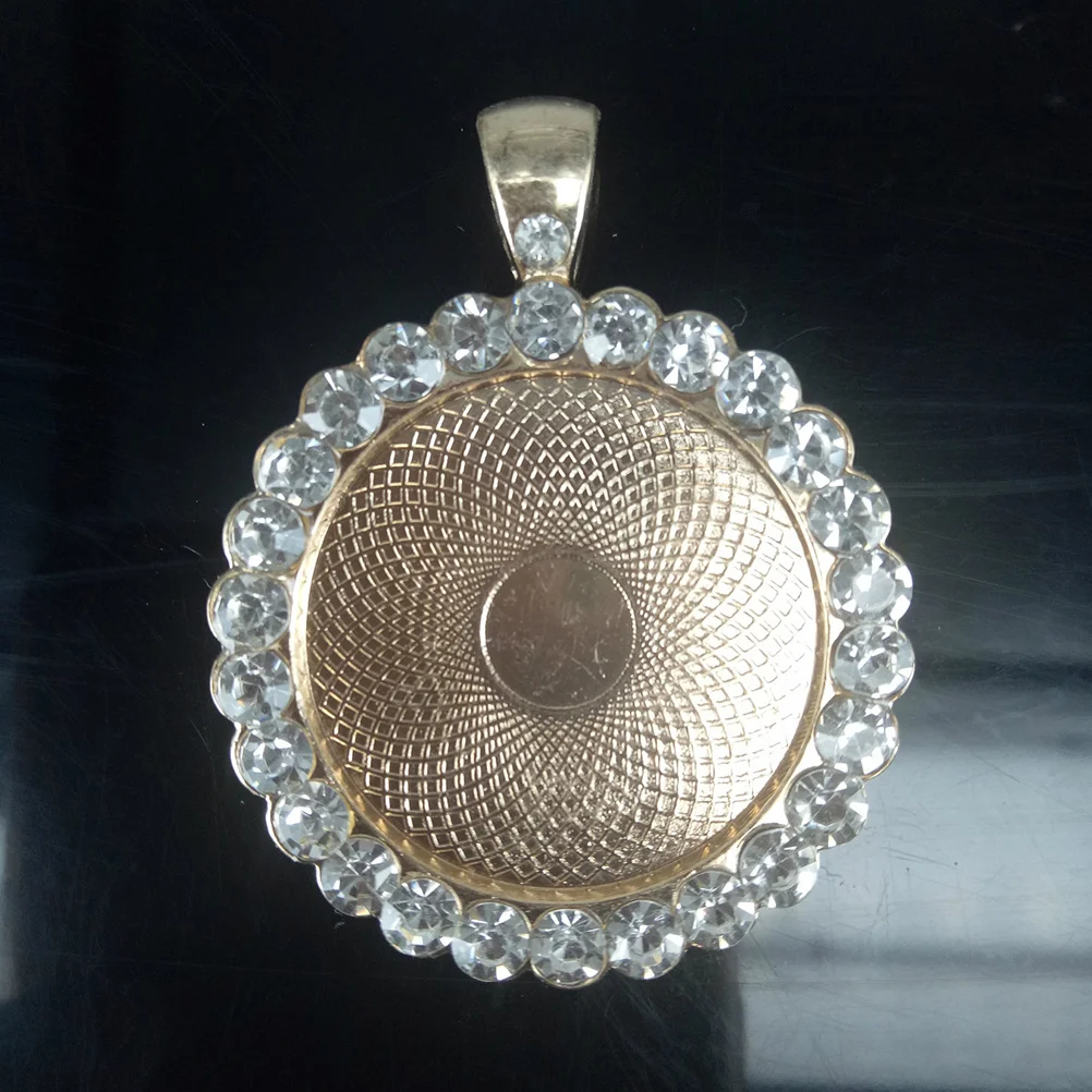 

10Pcs Alloy Rhinestone Pendant Charms Simple Stylish DIY Jewelry Making Accessories Necklace Bracelet Golden Unique Shape