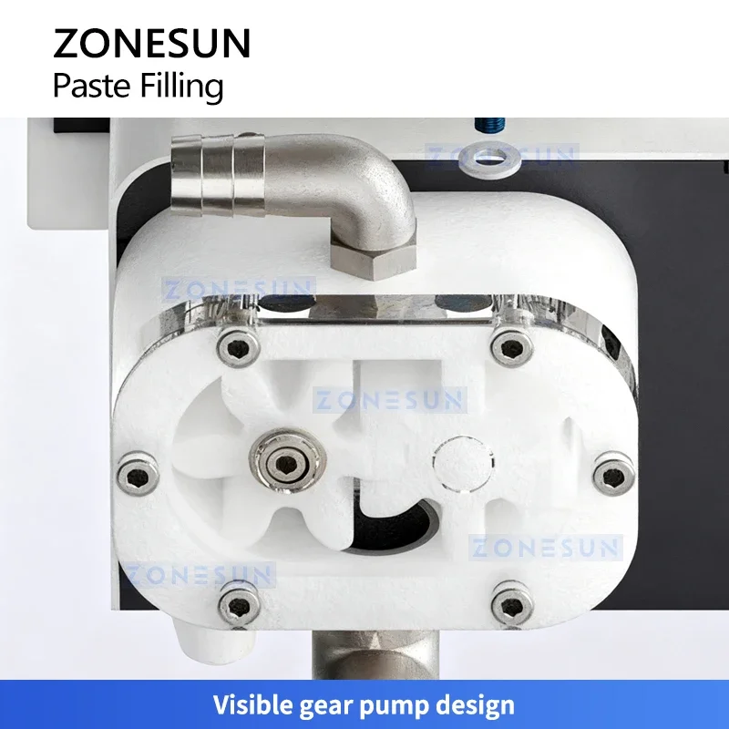 

ZONESUN ZS-DTFP1 Semi-Automatic Gear Pump Paste Filling Machine for Cream Honey