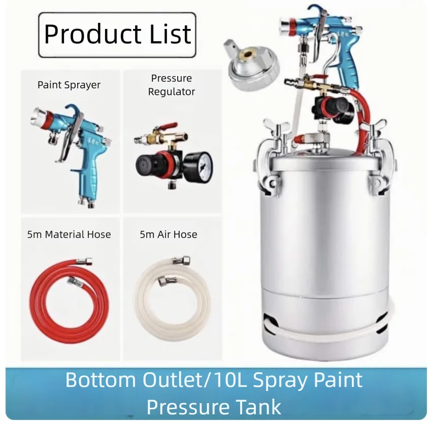Factory Direct ETERNI Aluminum Alloy Lightweight Body Spray Tool for Large Area Wall Coating Pressure Feed Air Spray Gun