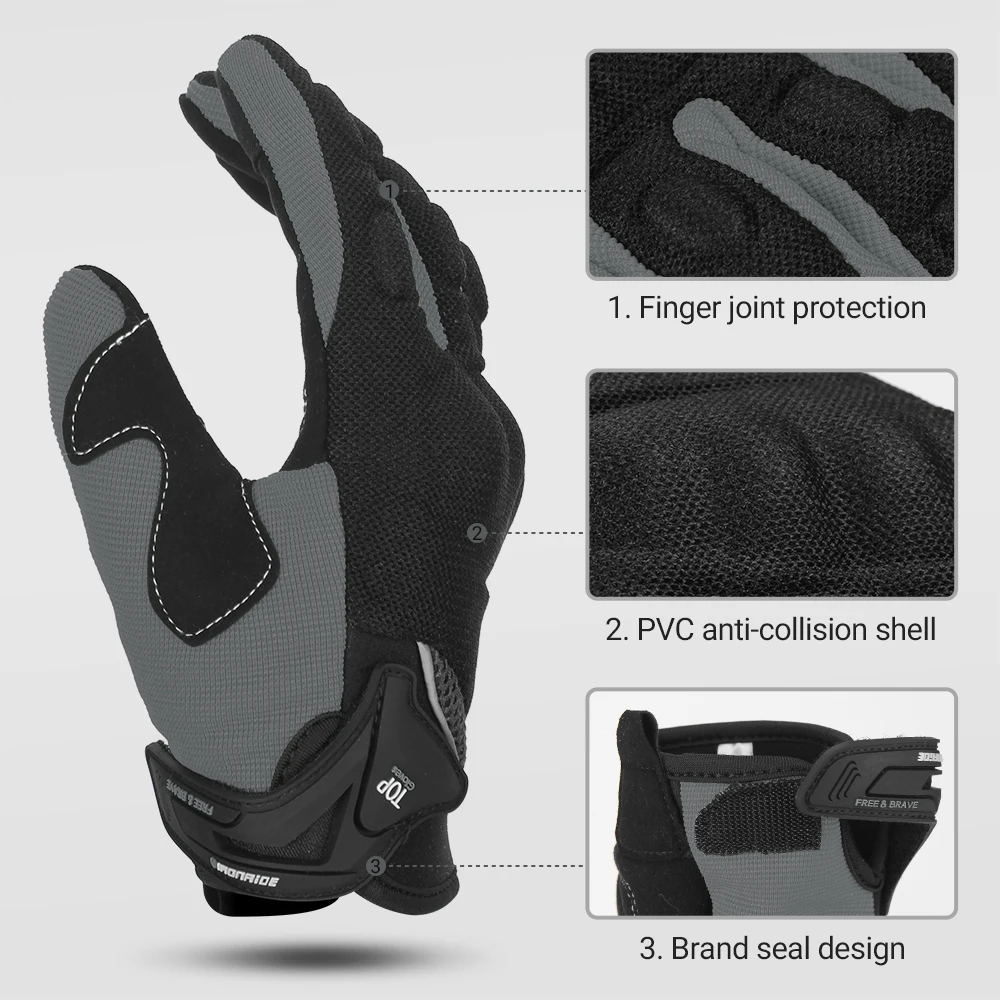 Motorcycle Gloves Moto Touch Screen Breathable Gloves Motorbike Racing Riding Bicycle Protective Guantes Summer Sports Glove image 5