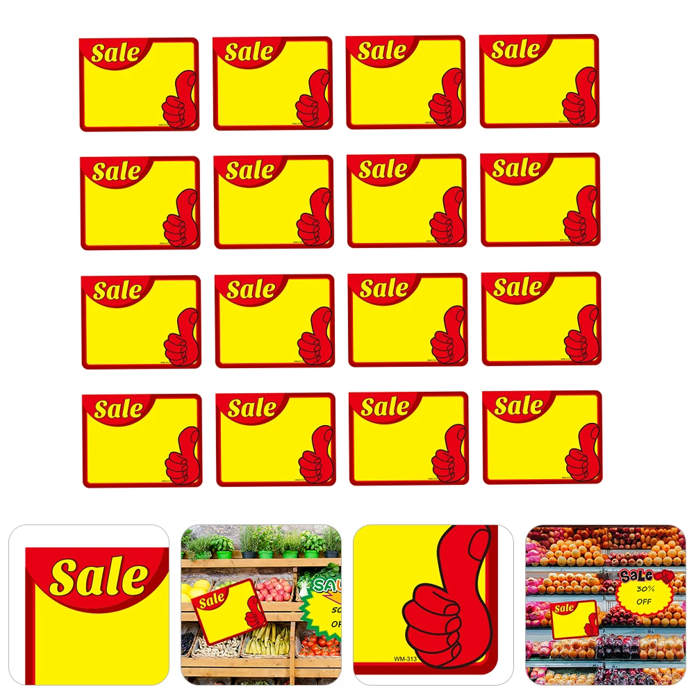 50 قطعة علامات الأسعار فارغة قسط ورقة متجر علامات بيع ملصقات ترويجية تسميات الإعلان علامات السلع السوق الحدث #6
