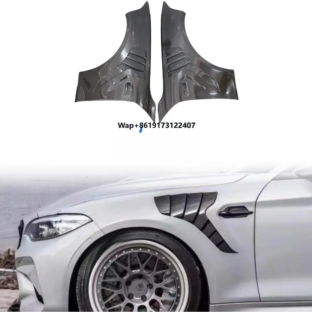 

KSUI New Carbon Fiber Front Fender for M2 F87 High Quality Vent Bodykit Car Auto Parts