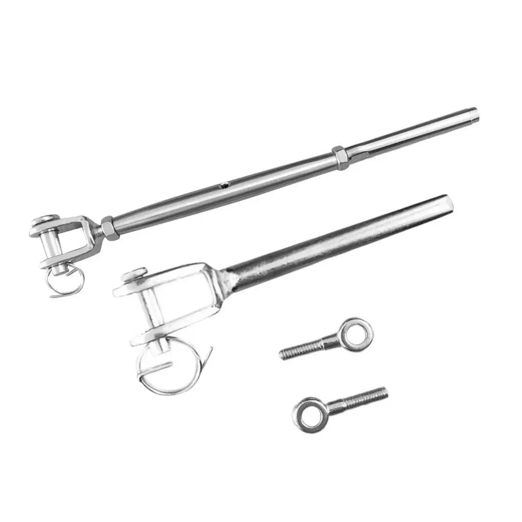 

Deck Cables Railing Kit, for 1/8" Steel Cable, for Wood Post Reliable Stainless Steel Parts for Wire Rope Cable