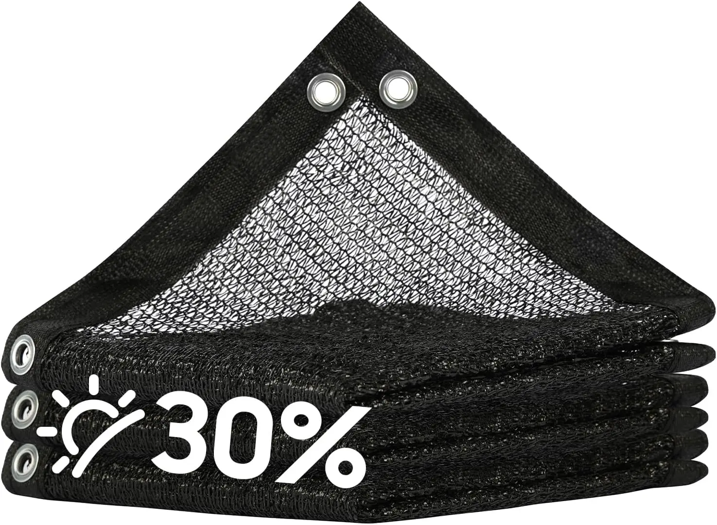ShadeMart 30% Shade Cloth for Plant, Black 15FT x 43FT Custom Size Outdoor Shade Tarp, Shade Cover with Upgrade Grommets and Zip