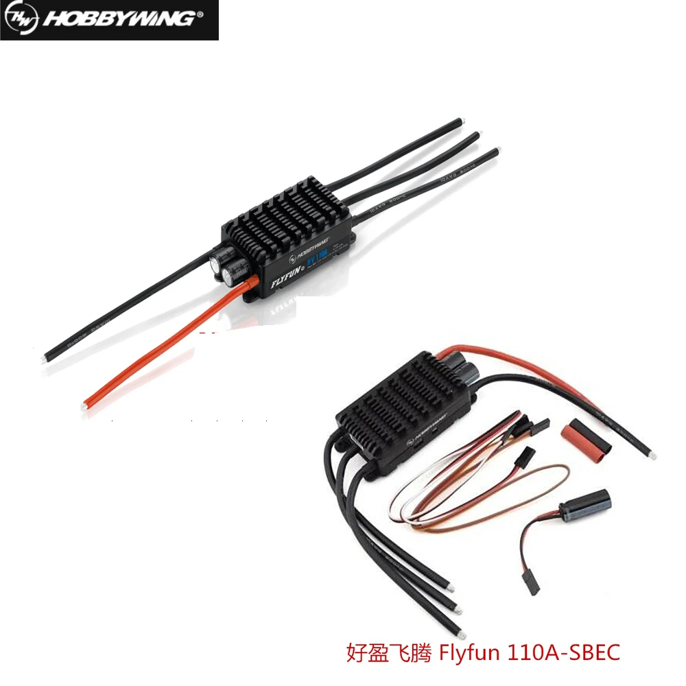 Hobbywing FlyFun V5 110A Speed Controller Brushless ESC 6-14S Lipo with DEO Function HV OPTO SBEC for RC Quadcopter