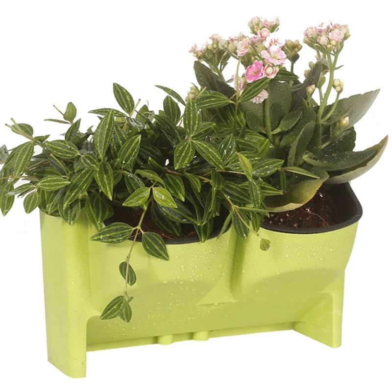 1pc Self Watering Flower Pot Stackable Vertical Planter Wall Hanging Durable