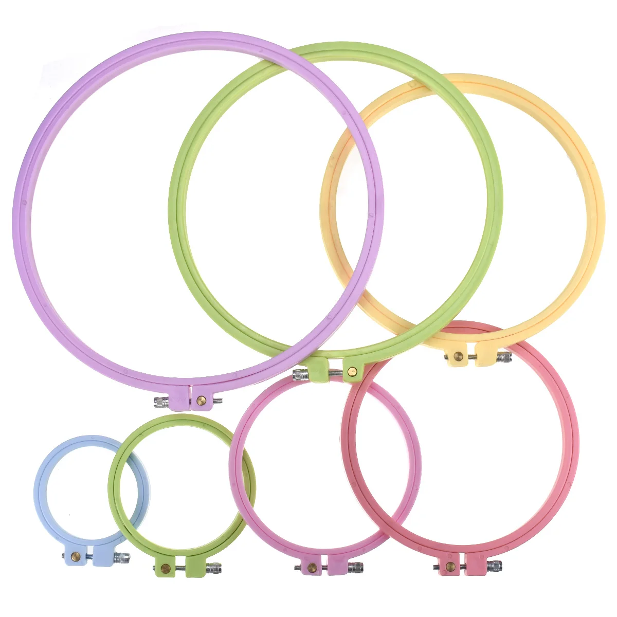 Embroidery Hoops Random Color Hand Sewing Accessories Embroidered Hoop Circles Embroidery Frame Ring Embroidered Stretch Tool