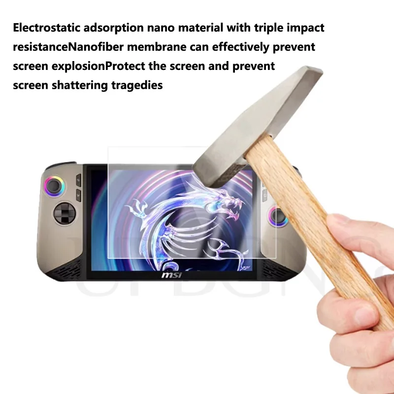 1/2/3PCS Protective Tempered Glass for MSI Claw 8 AI+ 2025 Anti-scratch Screen Protective Film for Claw 8 AI+ Glass Accessories
