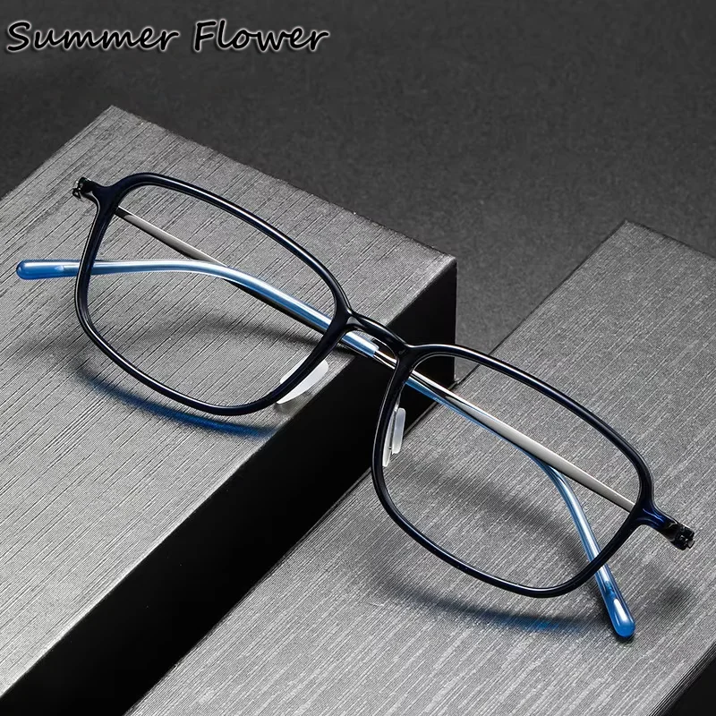 

Slim Prescription Glasses Eyewear Ultem Titanium Optical Frames Men Women Spectacles for Myopia Presbyopia Recipe Lenses