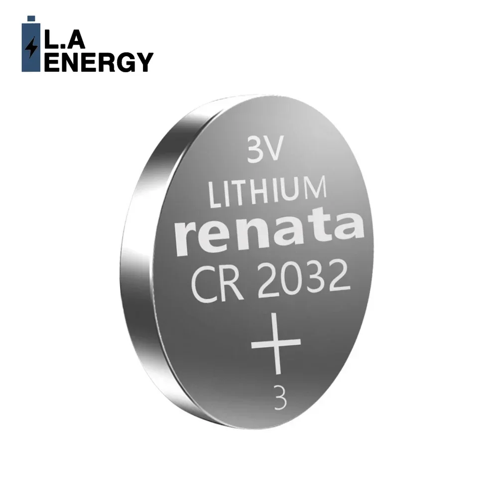 2PCS Original RENATA Swiss Made CR2032 CR 2032 3V Lithium Battery DL2032 ECR2032 For Calculator Car Remote Button Coin Cell