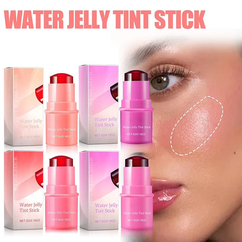 EELHOE Water Jelly Tint Stick Blush Lip Gloss Stick Whitening Natural Long Lasting Lip Matte Moisturizing Lip Gloss Makeup 2024