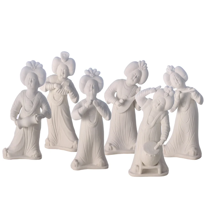 

Tang Dynasty Musical Figure Model, Neo-Chinese Style, Collect Ornaments, Tabletop Decoration, Micromodel Character Model