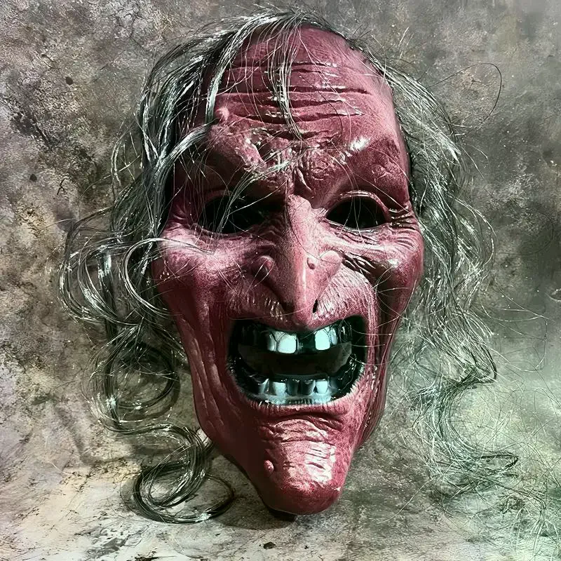 /HTF/Halloween Witch Face Mask Scream Terror Sorceress Face Headcovers Horror Party Halloween Cosplay Props