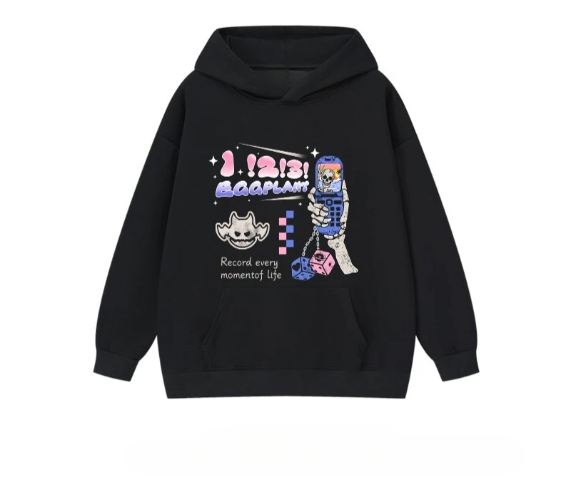 

A stylish and casual top for men and women in the 2025 autumn/winter new self-portrait skull fun print hoodie