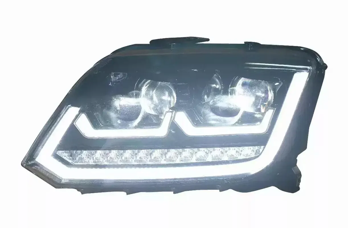 

Car Headlight assembly For Volkswagen vw AMAROK head lamp LED Daytime Running Light DRL