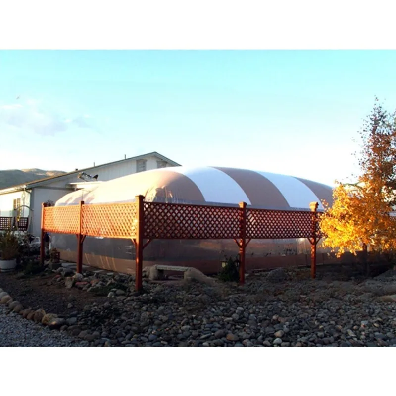 Transparent pool cover, outdoor swimming sunscreen, windscreen, sunscreen, fallen leaves, mosquito-proof inflatable pool tent
