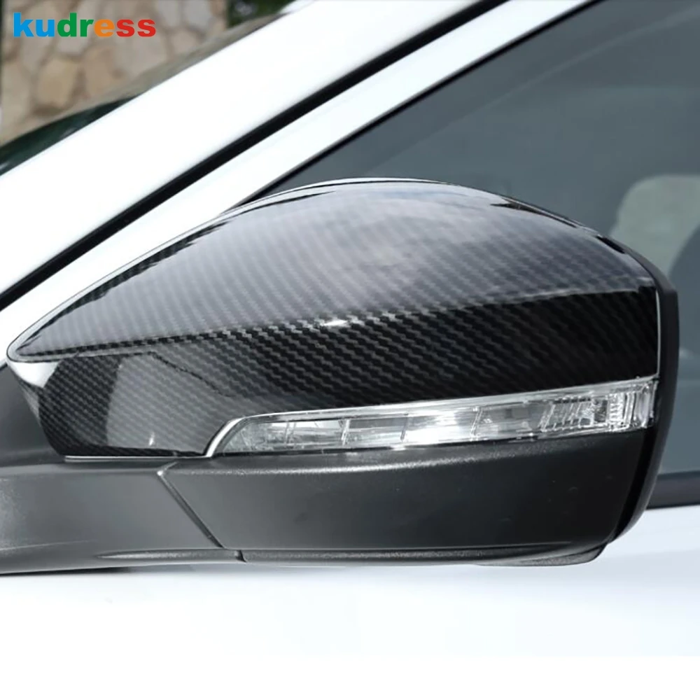 Rearview Mirror Cover Trim For Volkswagen VW T-ROC TROC 2017-2020 2021 2022 Carbon Fiber Side Wing Mirrors Cover Car Accessories