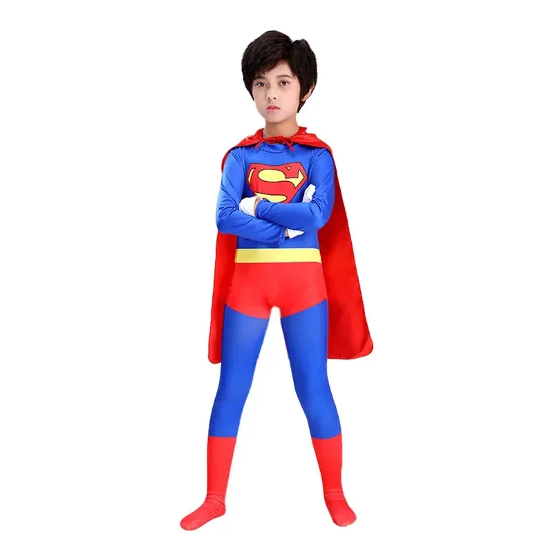 

New 2025 Boy Superhero Kids Halloween Cosplay Jumpsuit Super Hero Costumes eqs9X