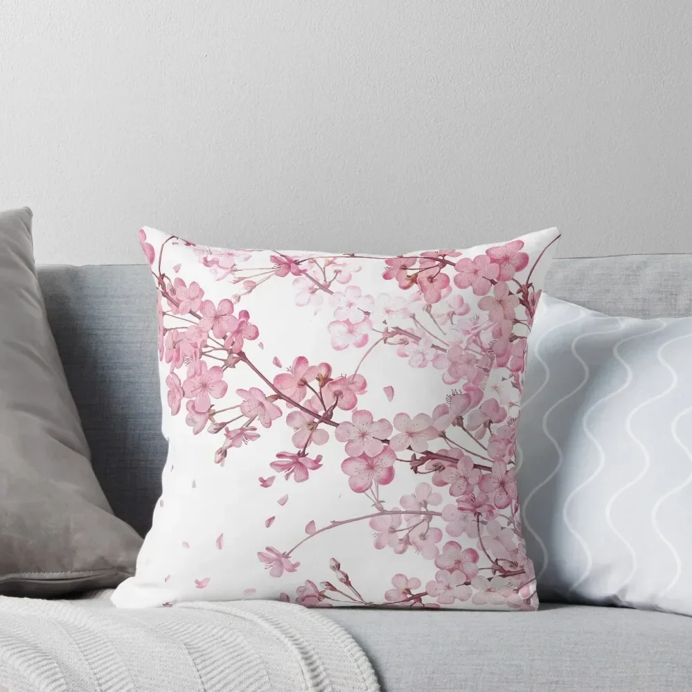 Sakura Cherry Blossom Throw Pillow Cushions For Children Cushion Covers For Living Room Decorative Sofa Cushions pillow