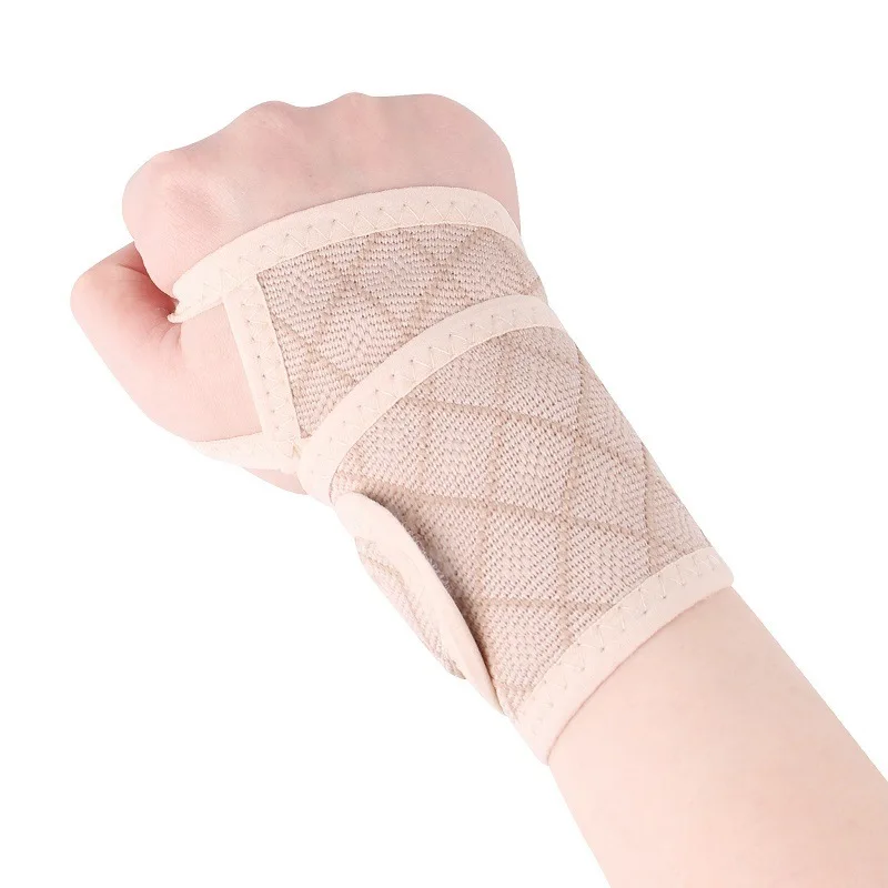 Basketball Bracer Fitness Weightlifting Unisex Light Breathable Anti Sprain Knitting Wrap Support Sports Wrist Strap Elastic Men