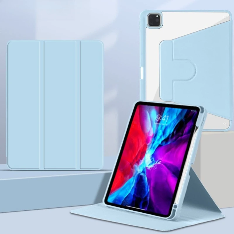 360 °   Drehbare Hülle für iPad Air 11 M2, Hülle für Air 5/4, iPad 10. Gen 10,9 Zoll, Mini 6, 7/8/9. Gen 10,2 Zoll, Pro 11, 12,9, 13 Tablet-Hülle
