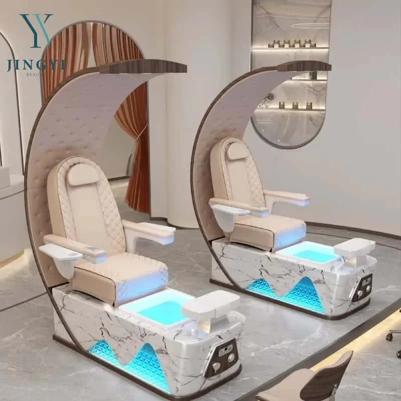 

Selling Professional Throne Chair Pedicure Nail Salon Furniture Foot Moon Shape Spa Pedicure Chairs Salon