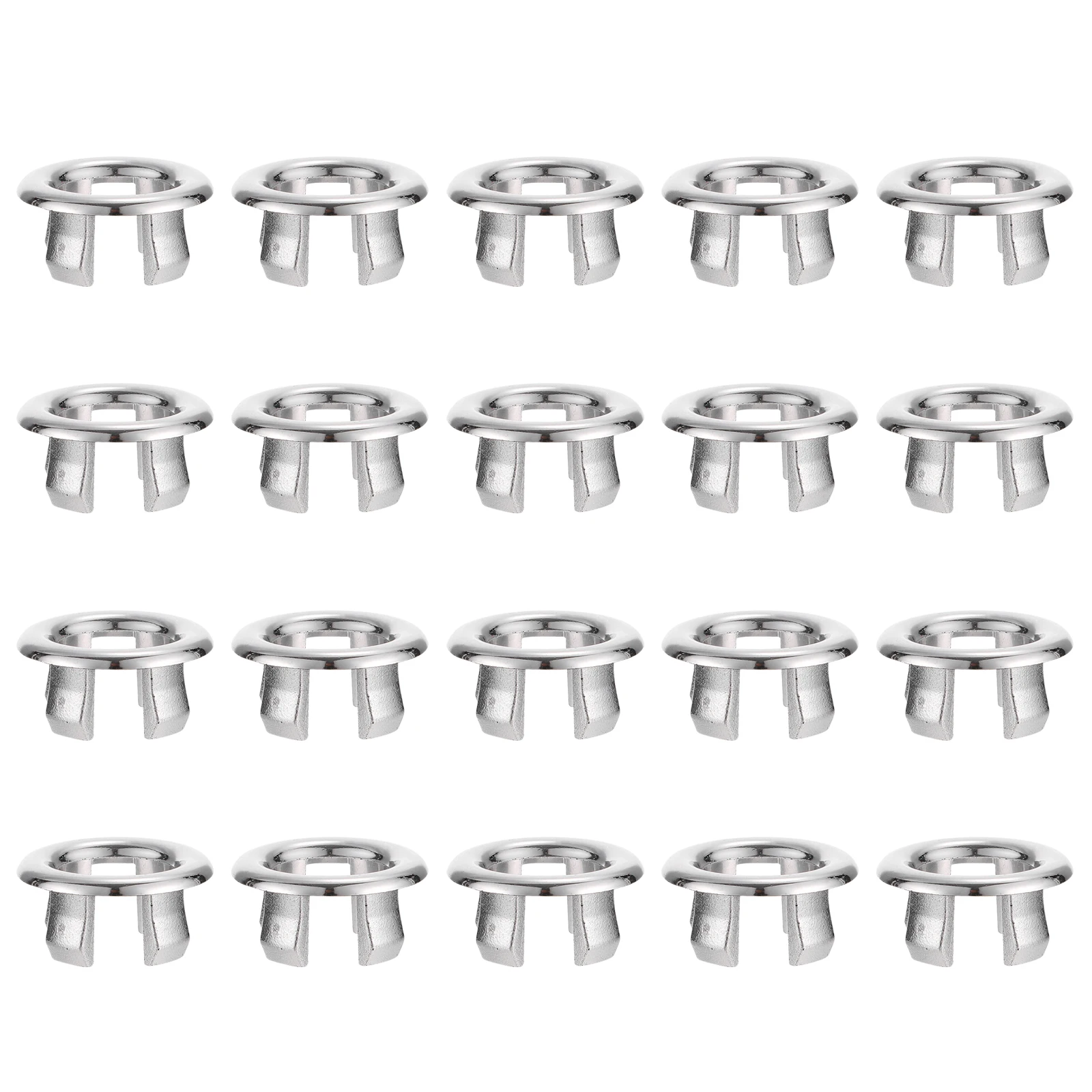 

30pcs Sink Overflow Ring Decorative Basin Drain Cover Sturdy Durable Bathroom Supplies Plastic Smooth Edge Fits Well Easy to Use