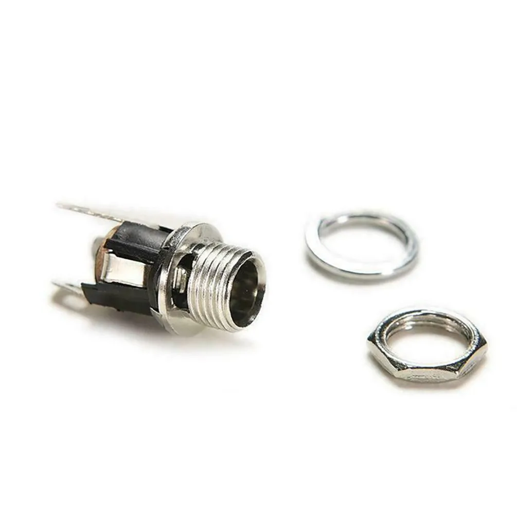 Accessories Supply Female Panel Mount Connector Power 3A 5.5 X 2.1 MM Electrical Equipment METAL Solder Lug 24V DC
