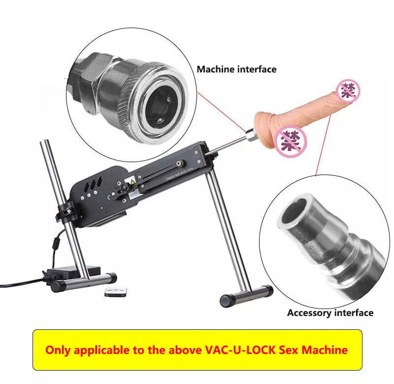 Sex Machine Attachment Skin friendly Liquid Silicone VAC-U-Lock Dildos Toy Sex para Mulheres Masturbação Produtos sexuais para mulheres