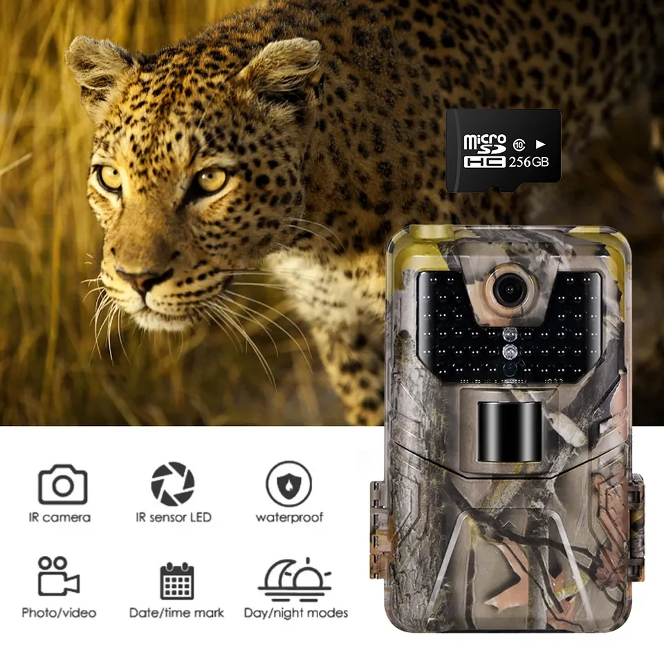 

Wildlife Trail Hunting Camera, Photo Traps, Night Vision Cameras, Wireless Trigger Surveillance, 36MP, 2.7K, HC900A, 0.3s