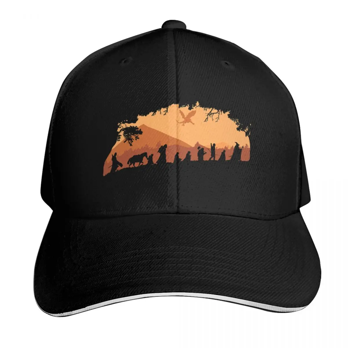 Into the very Fires of Mordor Baseball Cap Breathable Mesh Back Moisture Wicking Quick Dry Curved Brim Classic Fit