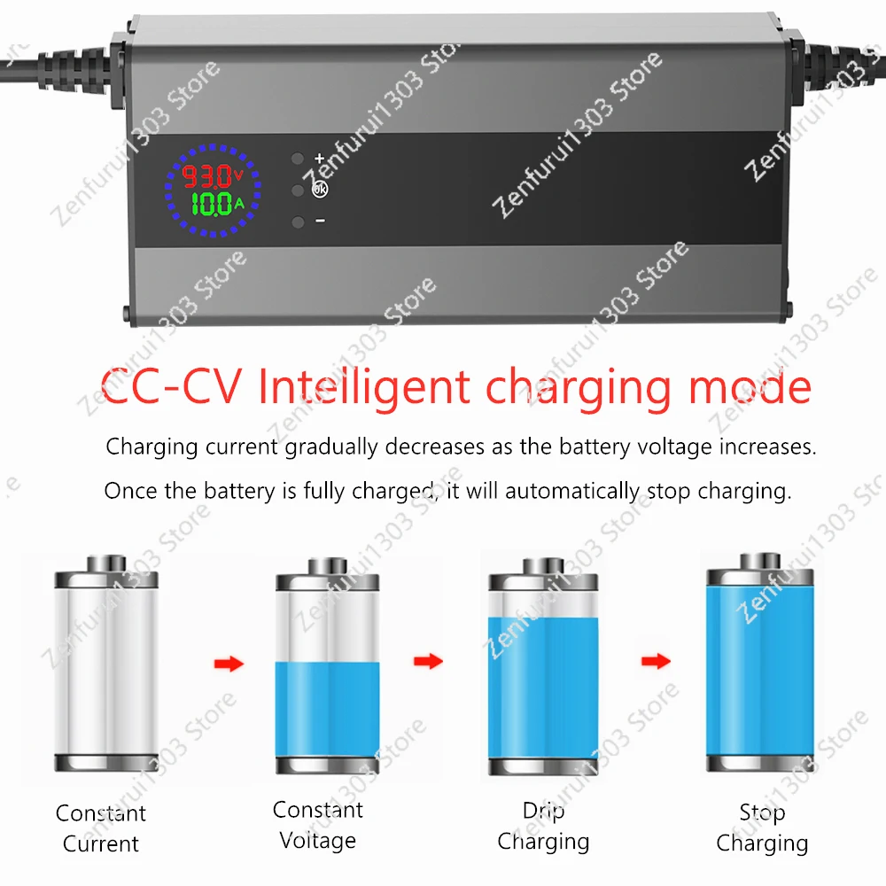 

10A 15A 24V 48V 58.4V 72V 60V 67.2V 84V Li-ion Lifepo4 Lithium Battery Charger Curren Adjustable 13S Charge 8S 16S 20S 24S parts