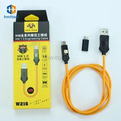 Kabel inżynieryjny OSS HW USB 1.0 do naprawy telefonów Huawei rozwiązuje problem bez portu USB1.0 bez demontażu czcionki