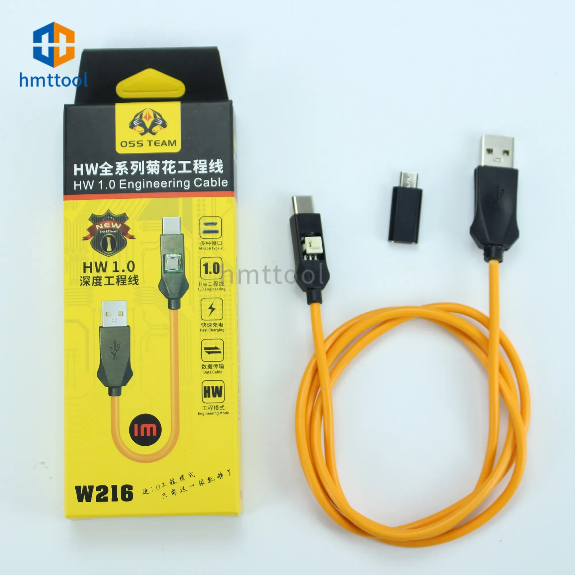 Oss Hw-usb 1.0 Engenharia Cabo para Huawei Phone Repair Resolva sem Porta Problema Fonte Desmontagem