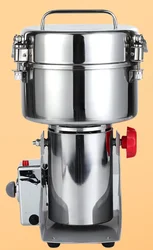 220V 1500G Commercial Grain Grinder High Speed Cereals Medicinal Materials Spices Powder Crusher Stainless Steel Coffee Grinder