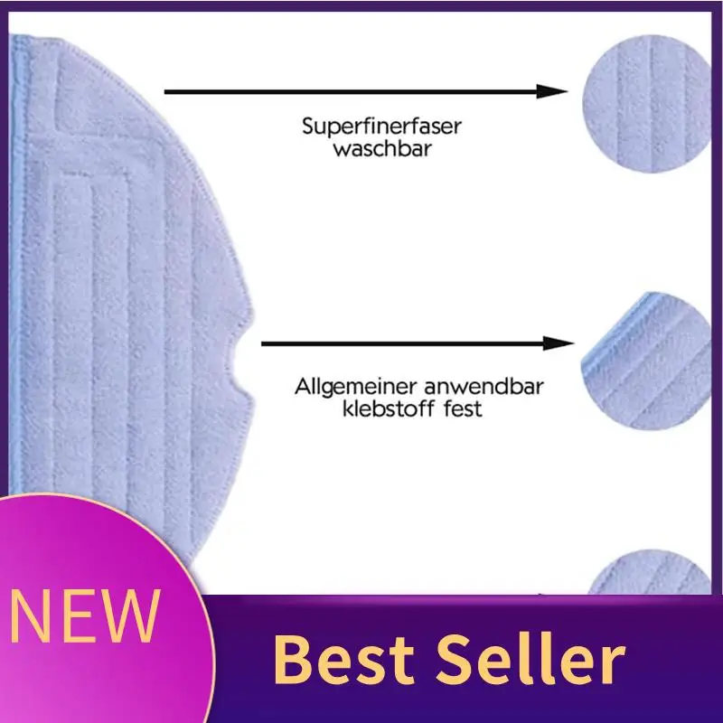 

ABHI-12PCS Microfiber Mop Pads Kit For Roborock S7 S7maxv S7maxv Plus S8 S8+ T7S T7S Plus Vacuum Cleaner Replacement Parts