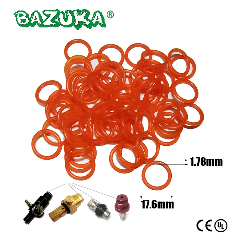 Paintball High Strength Polyurethane Sealing Orings O-rings 90 Duro for G1/2-14 Slide Check Regulator Valve CO2 Air Tank